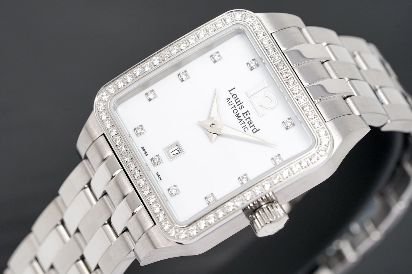 Louis Erard Watch Ladies Emotion Square White Diamond 20700SE11.BMA18