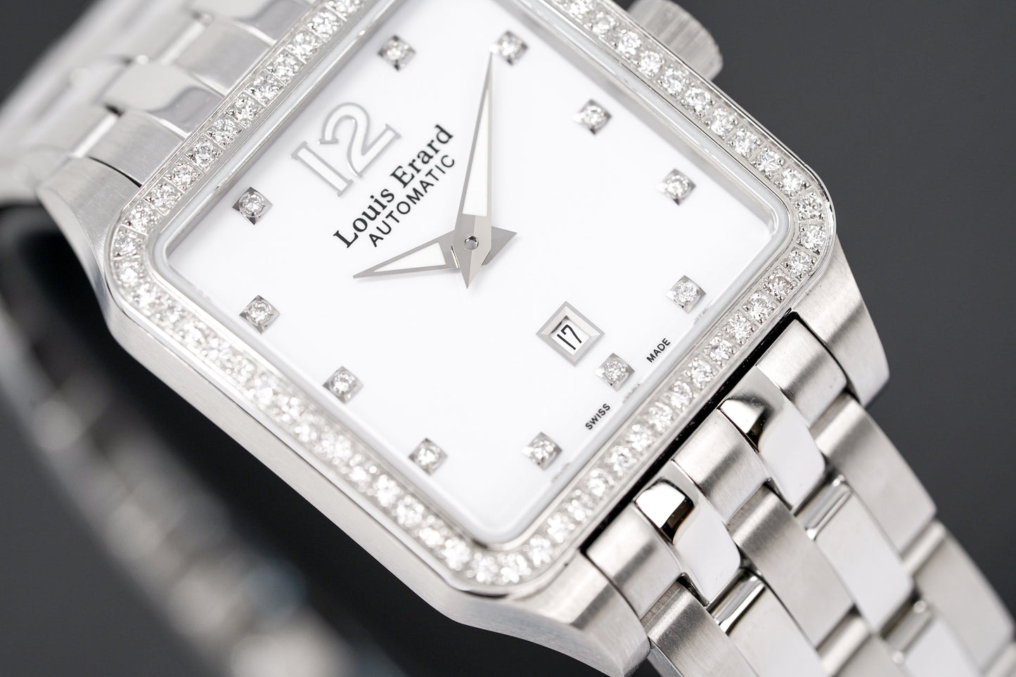 Louis Erard Watch Ladies Emotion Square White Diamond 20700SE11.BMA18