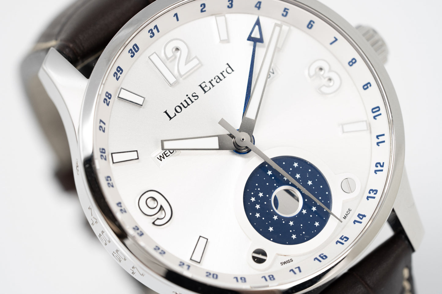 Louis Erard Watch Men's Automatic 1931 Moon Phase White 48223AA01.BDC52