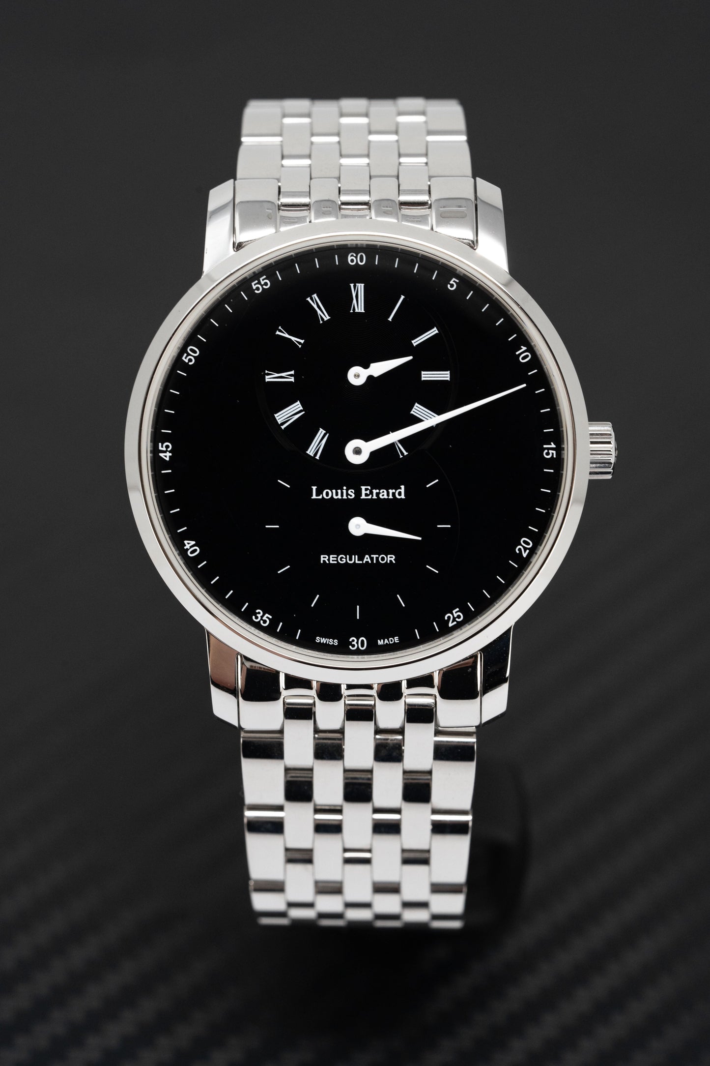 Louis Erard Watch Men's Mechanical Excellence Black Steel 50232AA02.BMA35