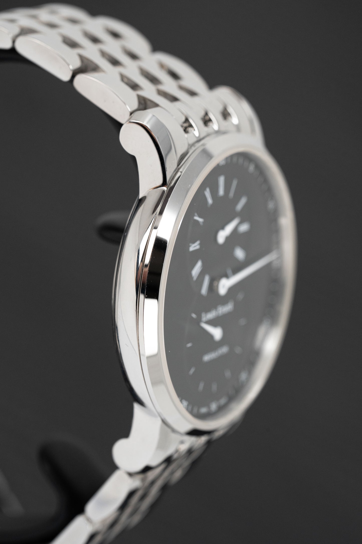 Louis Erard Watch Men's Mechanical Excellence Black Steel 50232AA02.BMA35