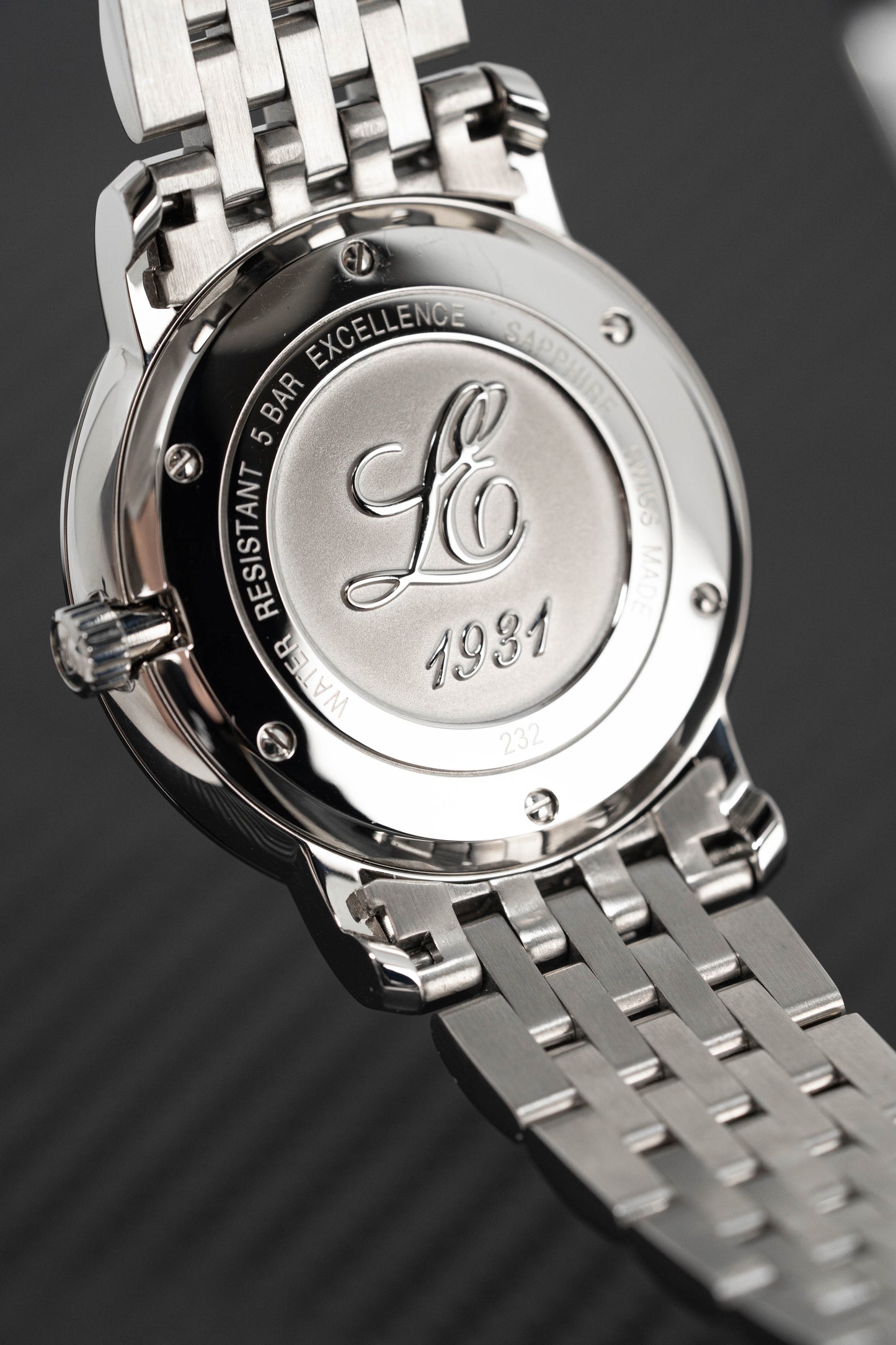 Louis Erard Watch Men's Mechanical Excellence Black Steel 50232AA02.BMA35