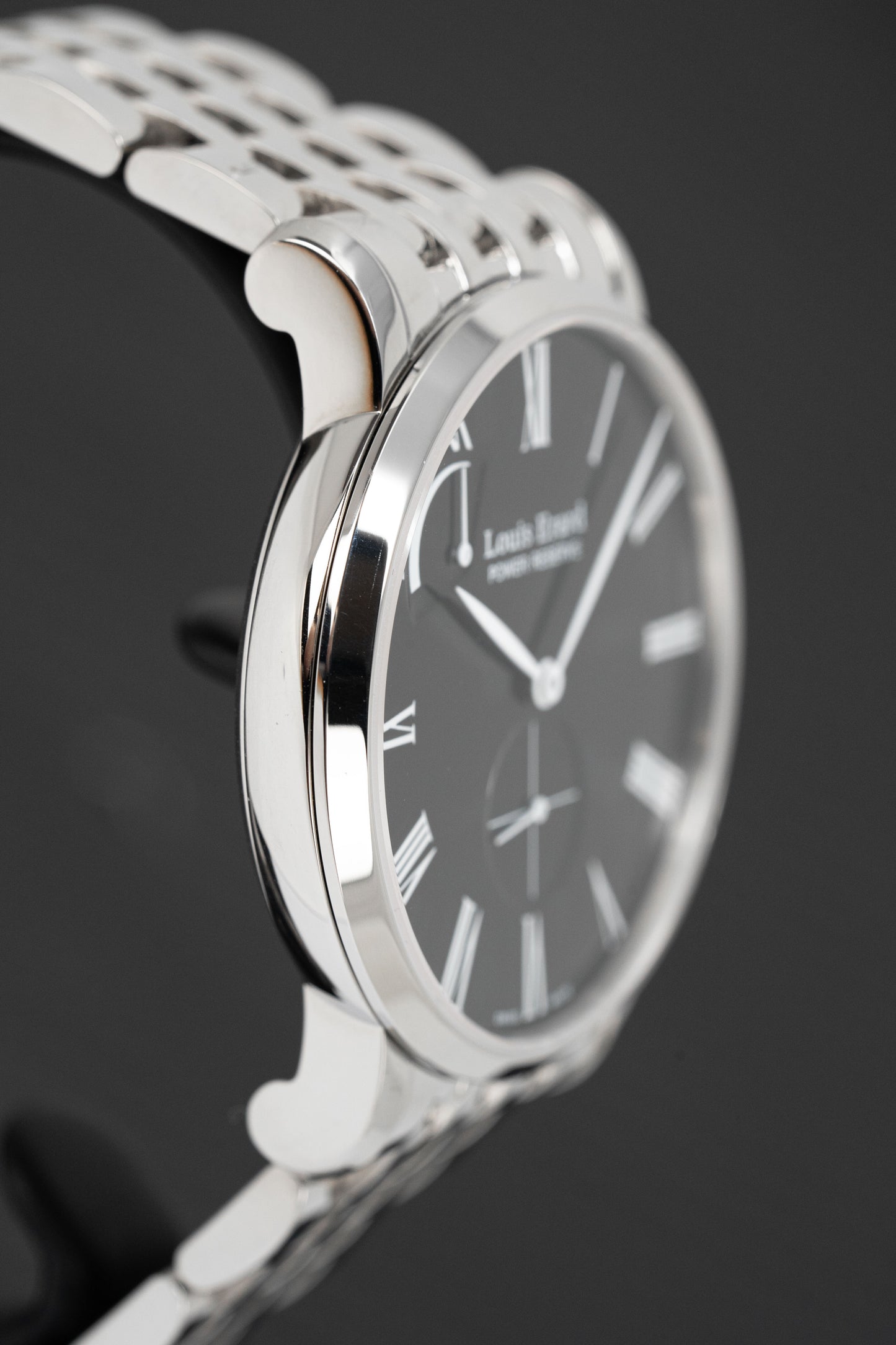 Louis Erard Watch Men's Hand Winding Excellence Black Steel 53230AA12.BMA35