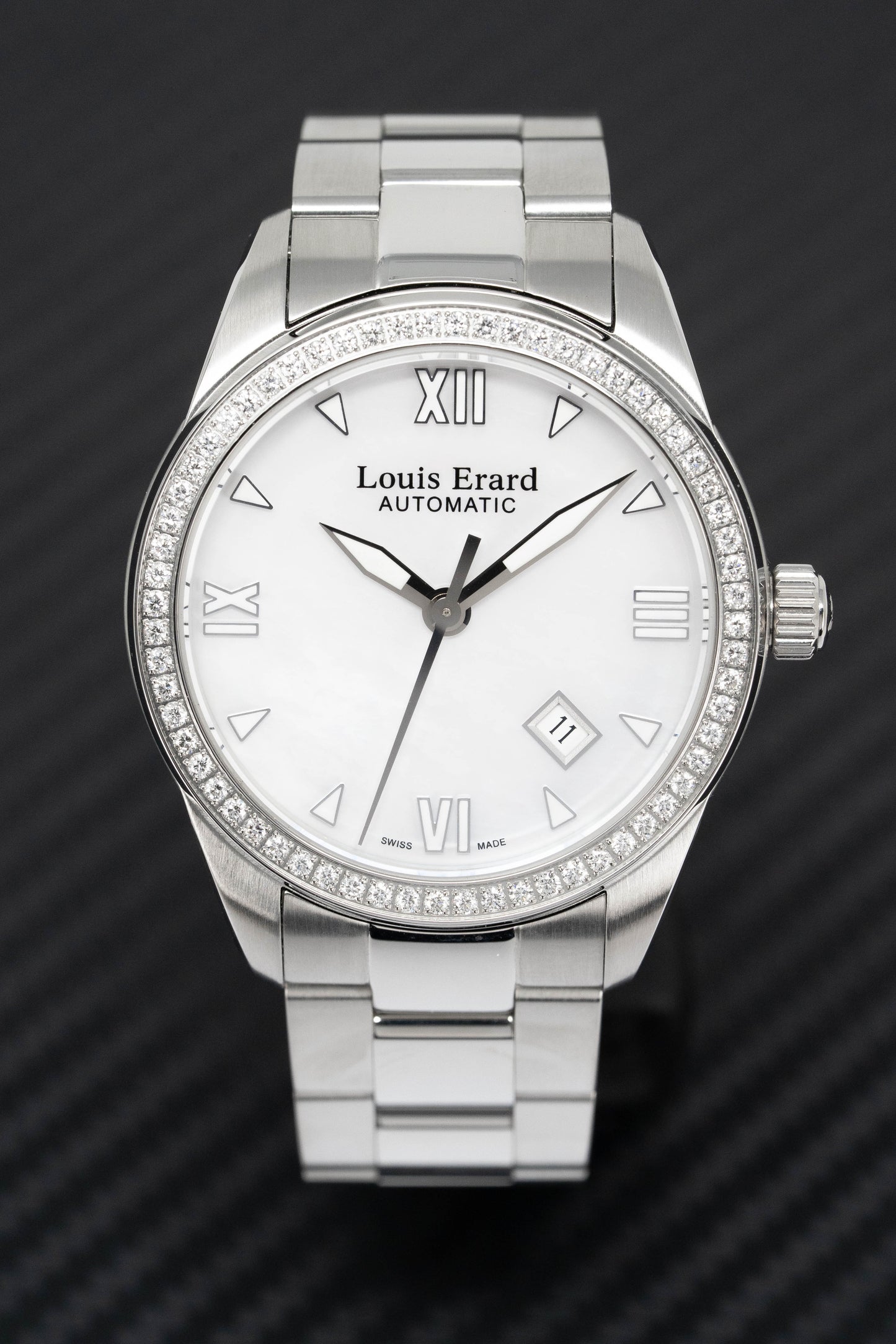 Louis Erard Watch Men's Automatic Heritage Diamond Mother of Pearl 69101SE04.BMA19