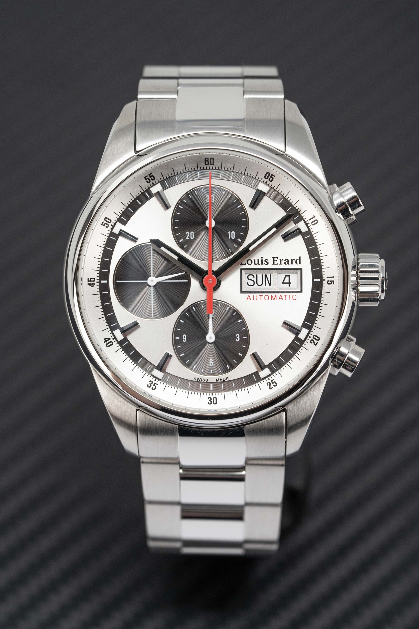 Louis Erard Watch Men's Heritage Automatic Chronograph Black 78104AA13.BMA22