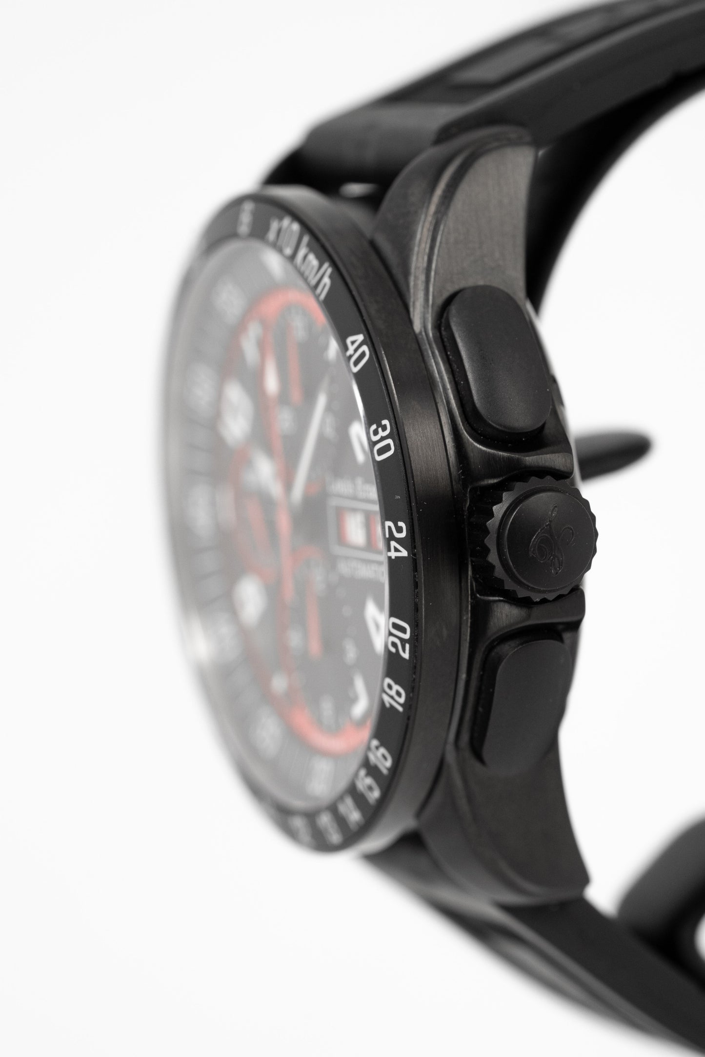 Louis Erard Watch Men's Automatic La Sportive Chronograph Black & Red 78420AN50.BDE11