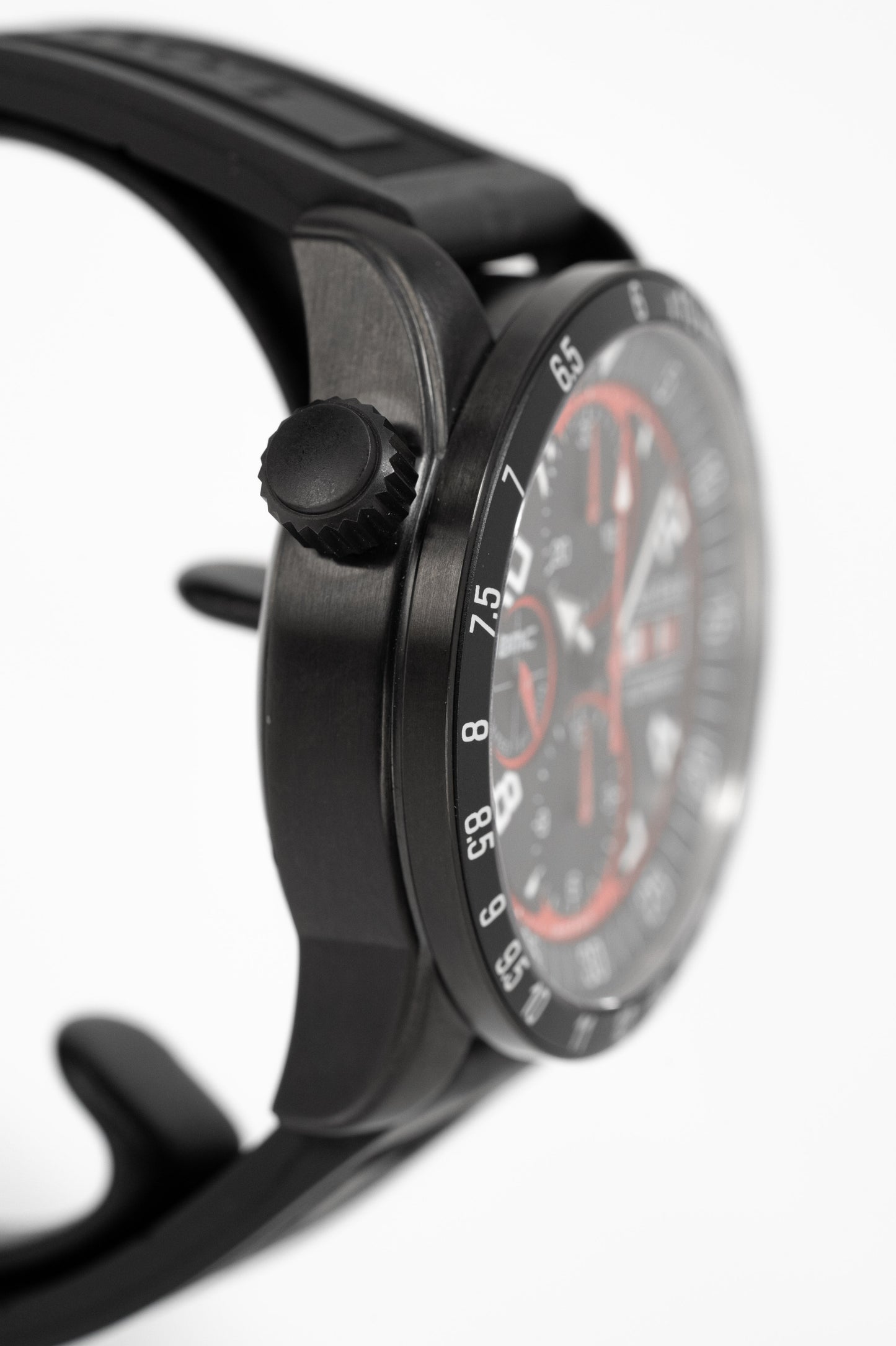 Louis Erard Watch Men's Automatic La Sportive Chronograph Black & Red 78420AN50.BDE11