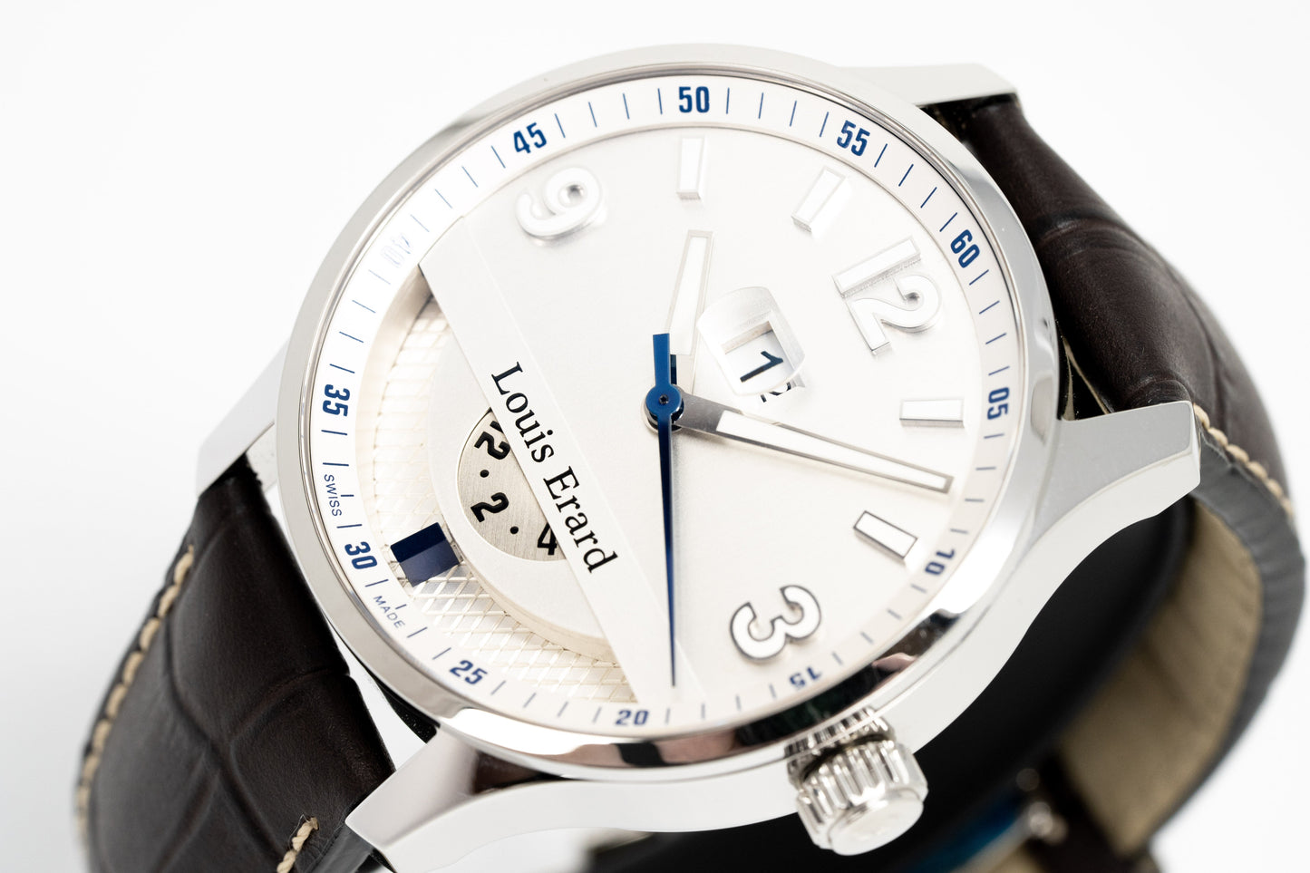 Louis Erard Men's Watch Dual Time 1931 Silver 82224AA01.BDC52