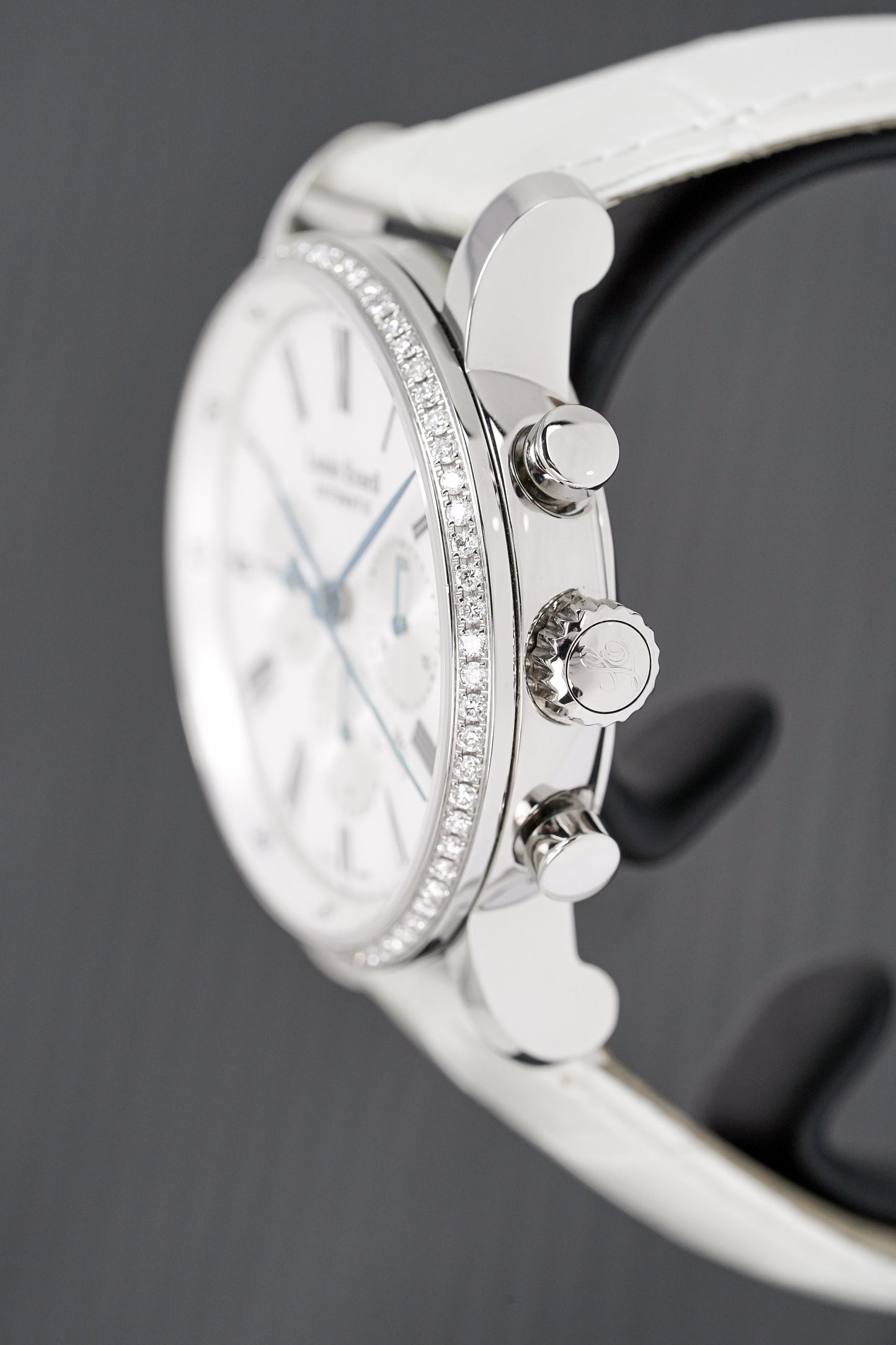 Louis Erard Watch Ladies Chronograph Excellence White Diamonds 84234SE04.BAV12