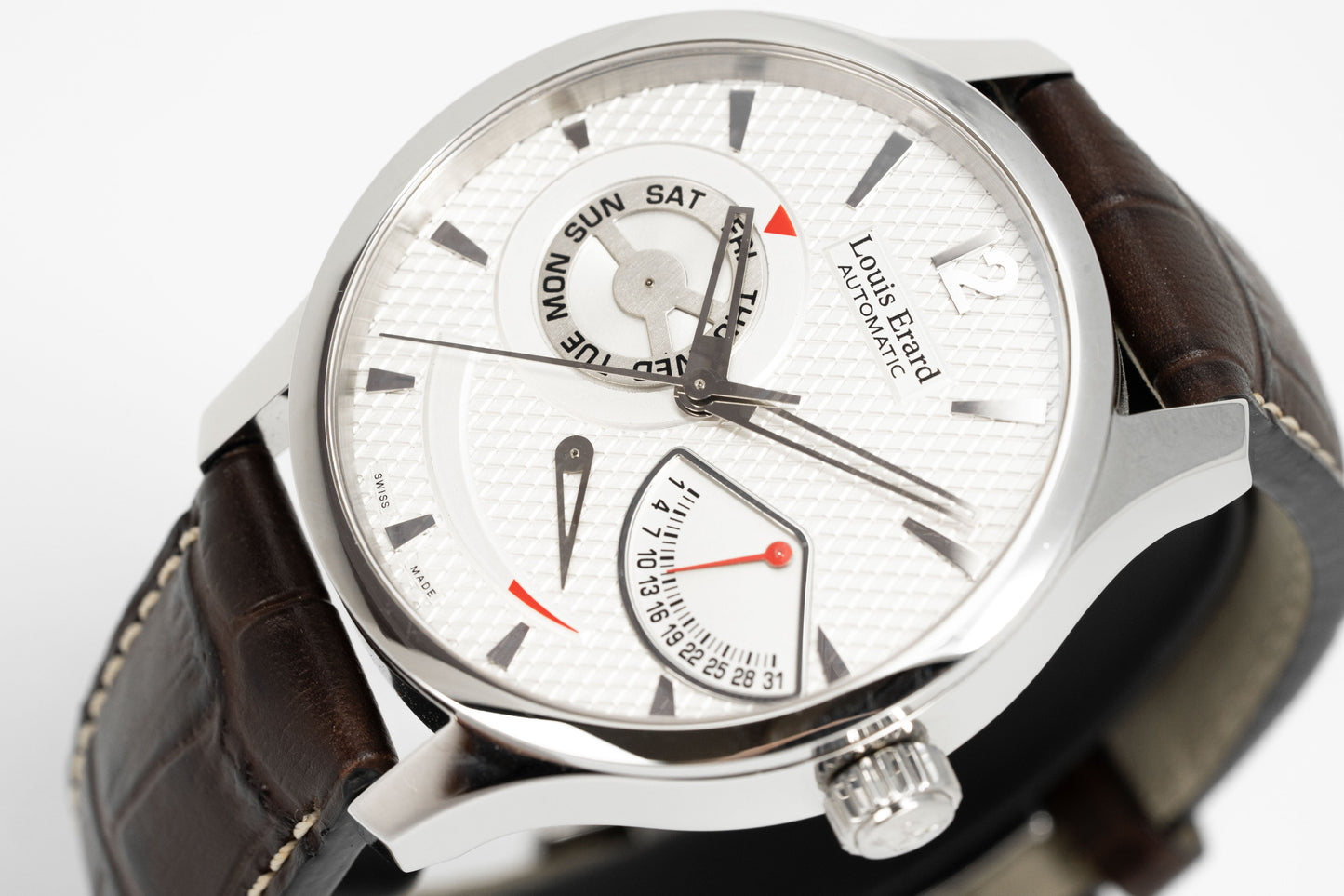Louis Erard Watch Men's Automatic 1931 Retrograde Silver 87221AA01.BDC52