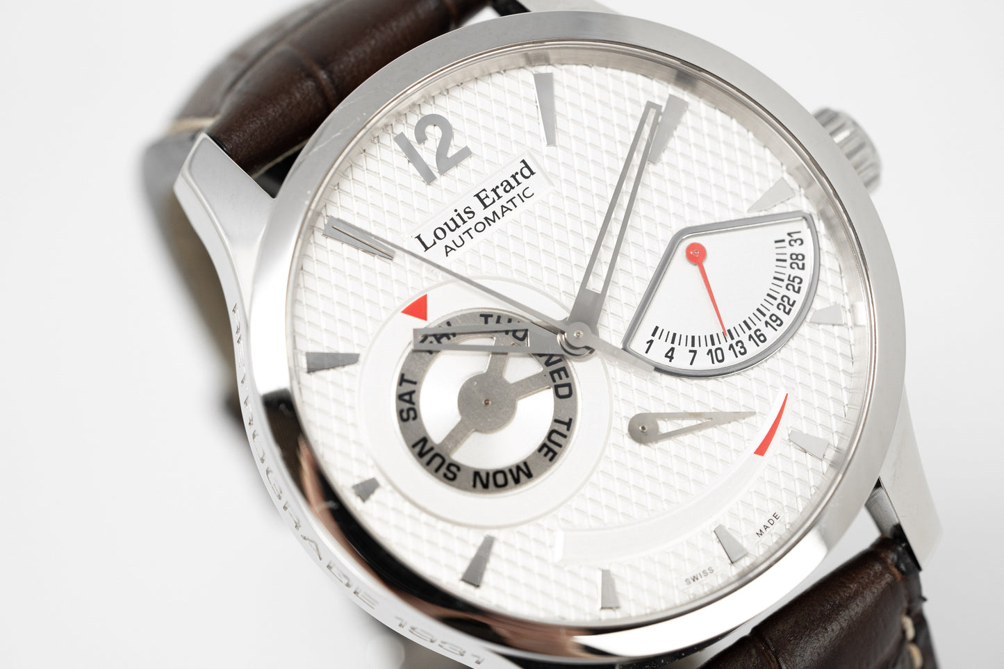 Louis Erard Watch Men's Automatic 1931 Retrograde Silver 87221AA01.BDC52