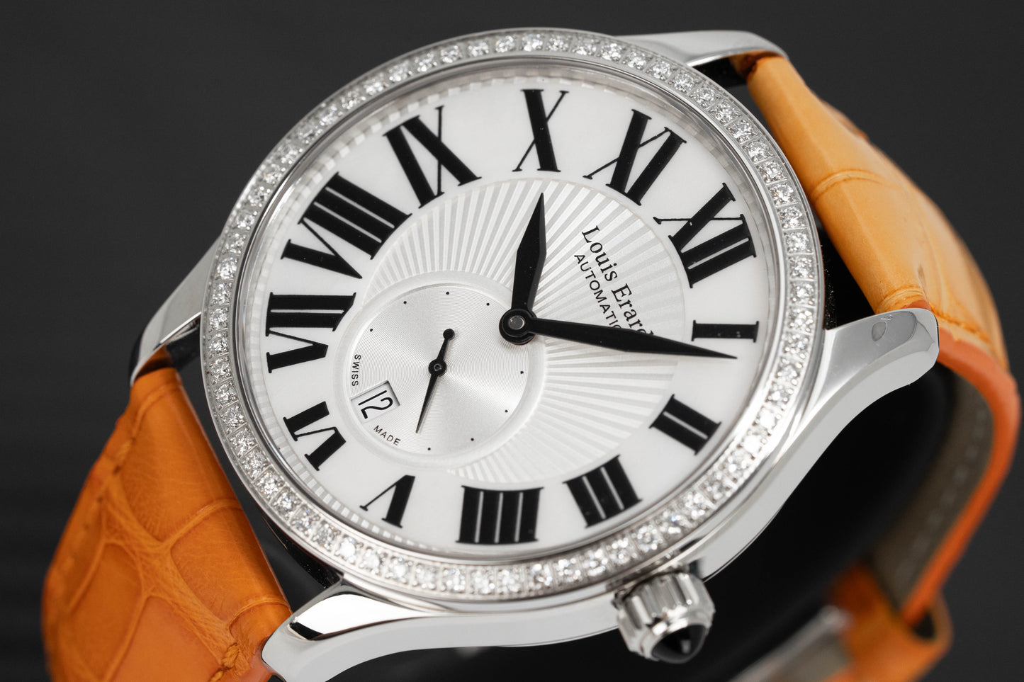 Louis Erard Watch Men's Automatic Emotion Diamond Orange 92310SE01.BDA04