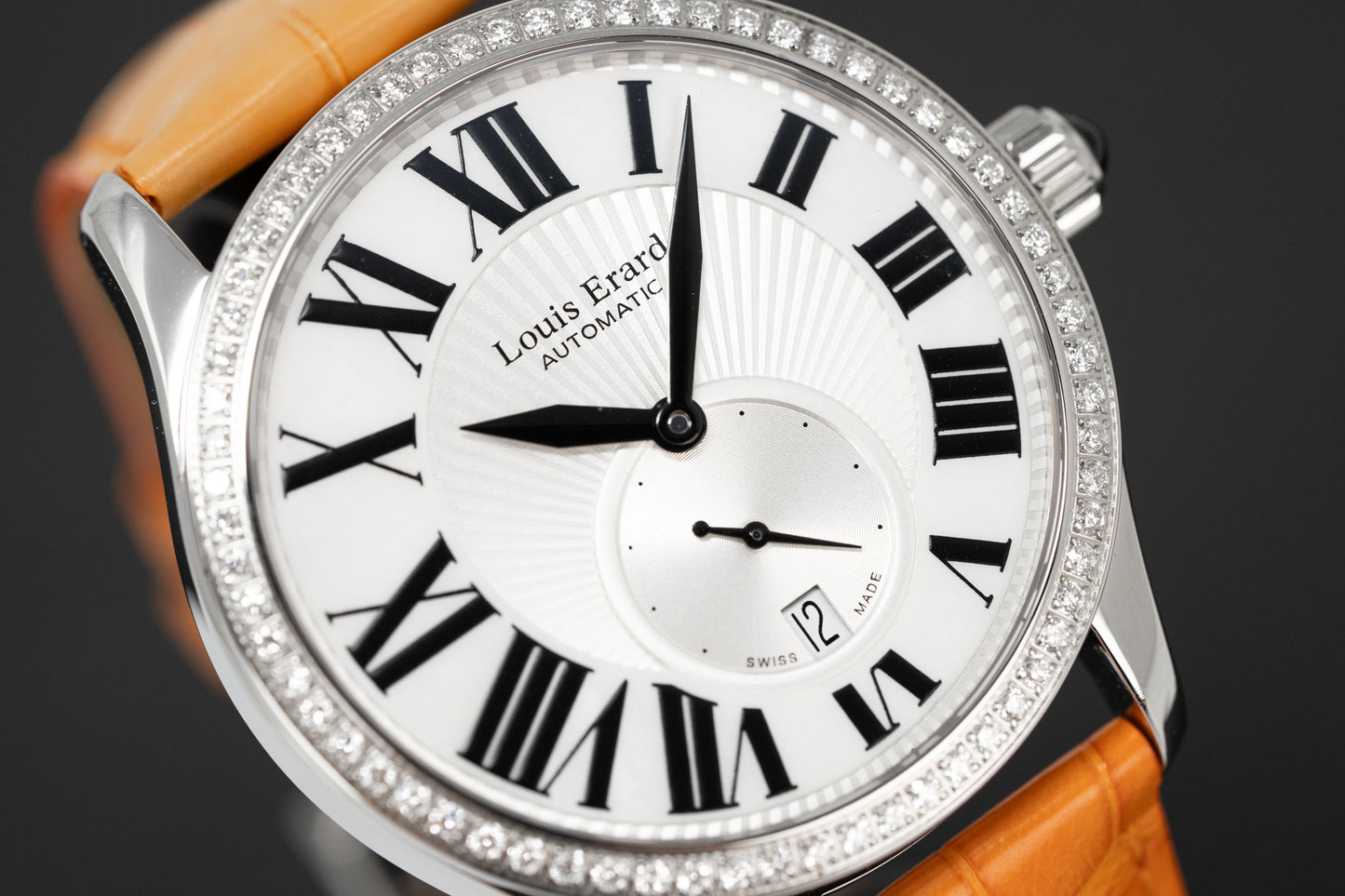 Louis Erard Watch Men's Automatic Emotion Diamond Orange 92310SE01.BDA04