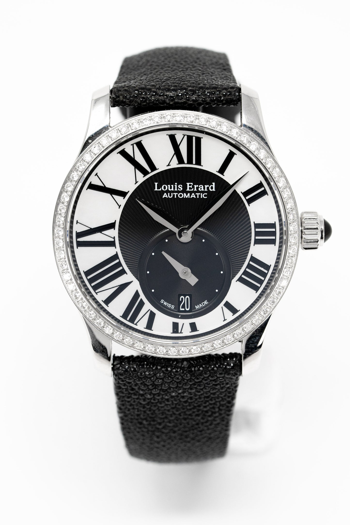Louis Erard Watch Ladies Automatic Excellence Diamond Black 92602SE02.BDG02