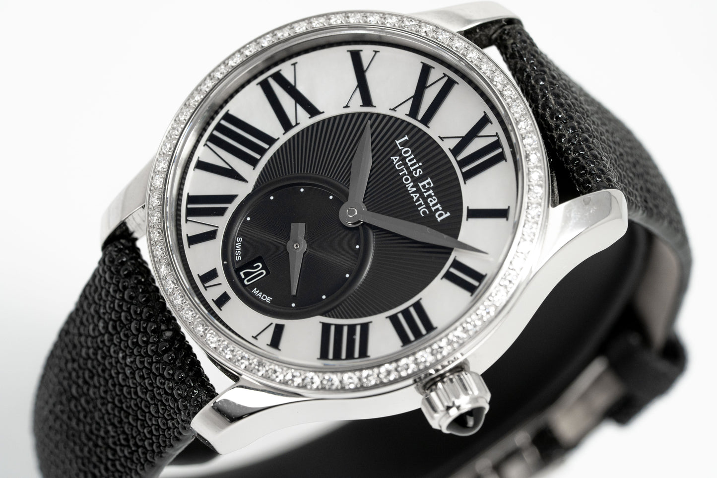 Louis Erard Watch Ladies Automatic Excellence Diamond Black 92602SE02.BDG02