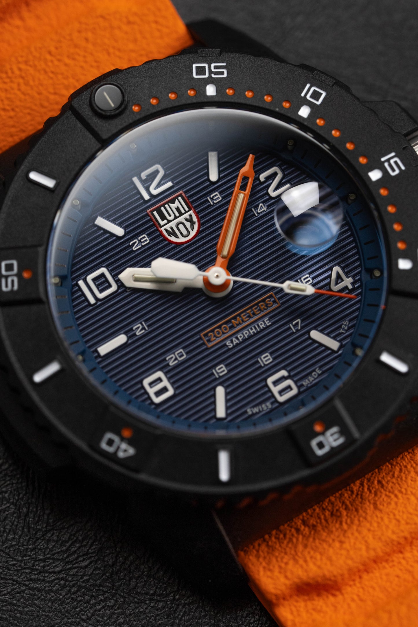 Luminox Men's Watch Navy SEAL 3600 Series Blue Orange XS.3603