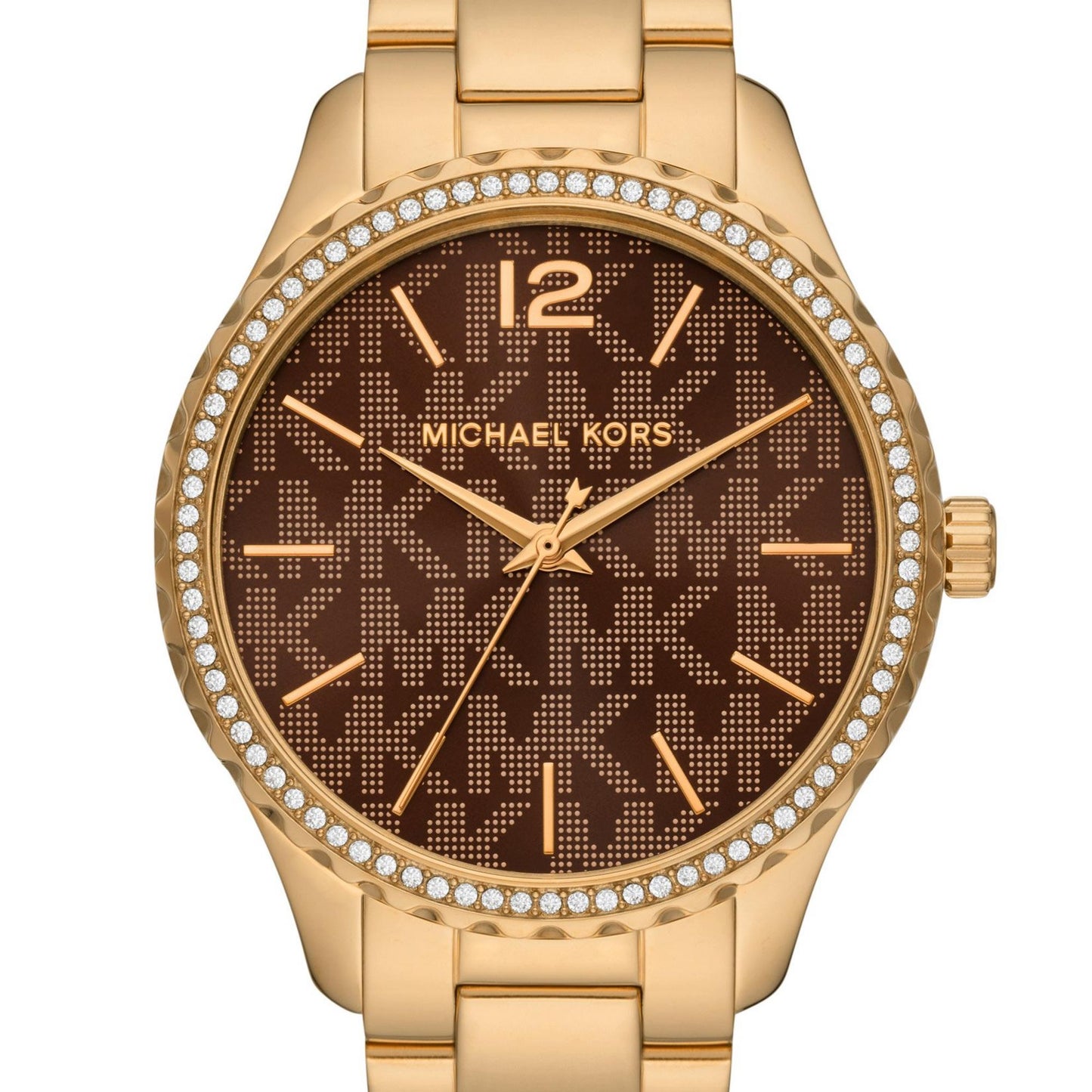 Michael Kors Ladies Watch Layton 38mm Brown Gold MK7296