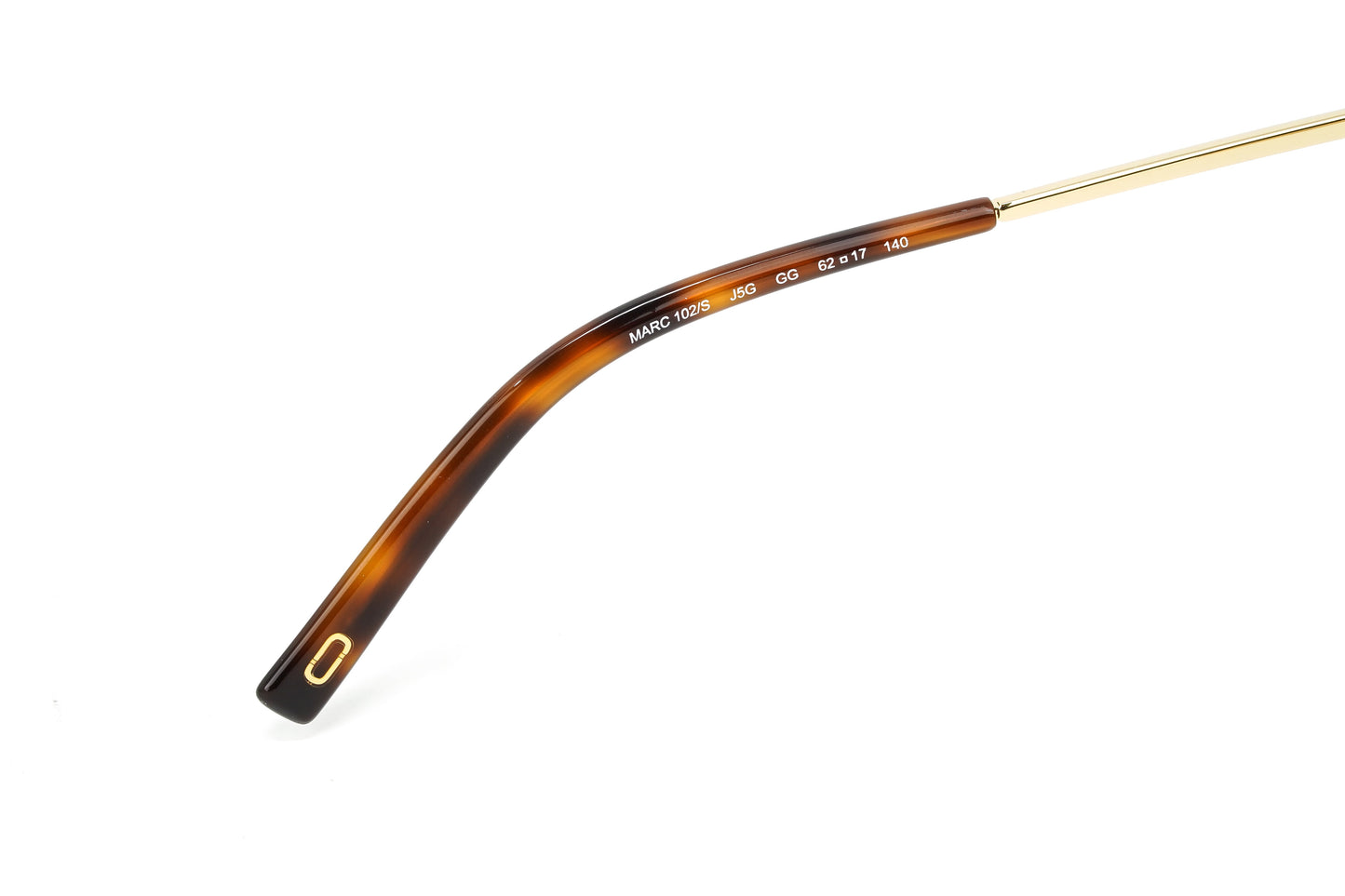 Marc Jacobs Women's Gold Round Sunglasses Brown Tortoise MARC 102/S J5G