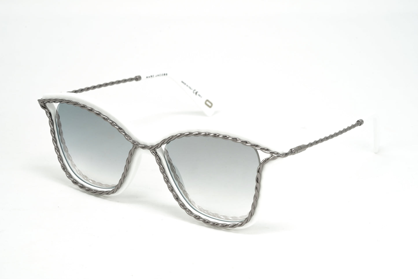 Marc Jacobs Women's Cat Eye Sunglasses White Grey MARC 160/S VK6