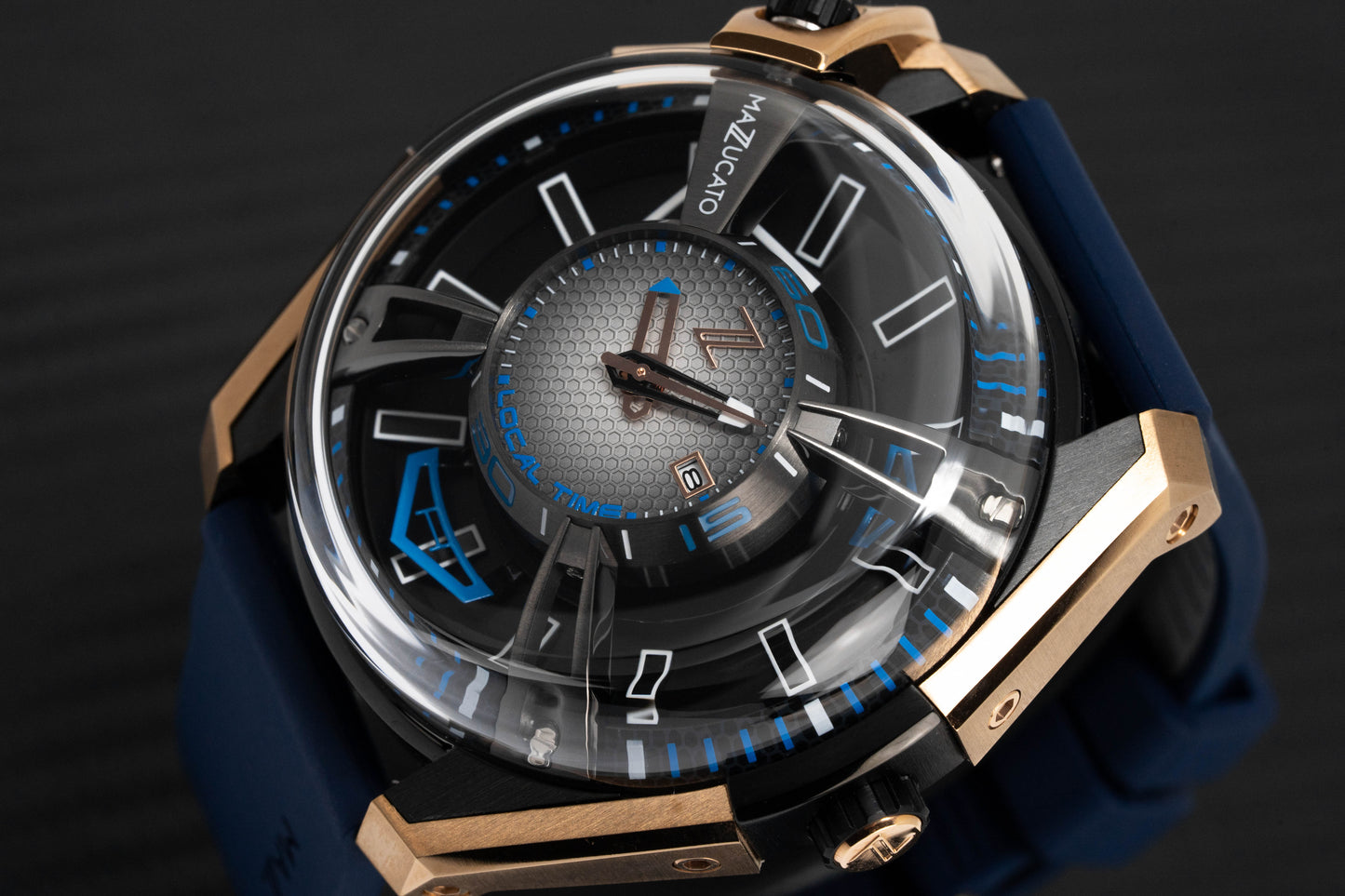 Mazzucato Watch Automatic LAX Limited Edition Dual Time 02-RG