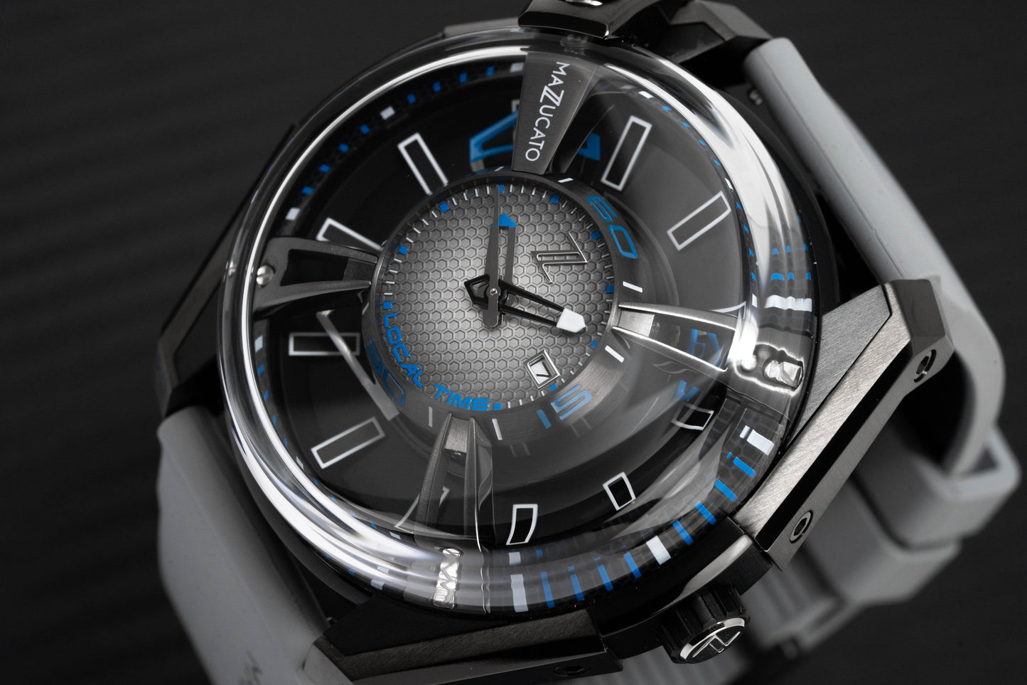 Mazzucato Watch Automatic LAX Limited Edition Dual Time 03-GY