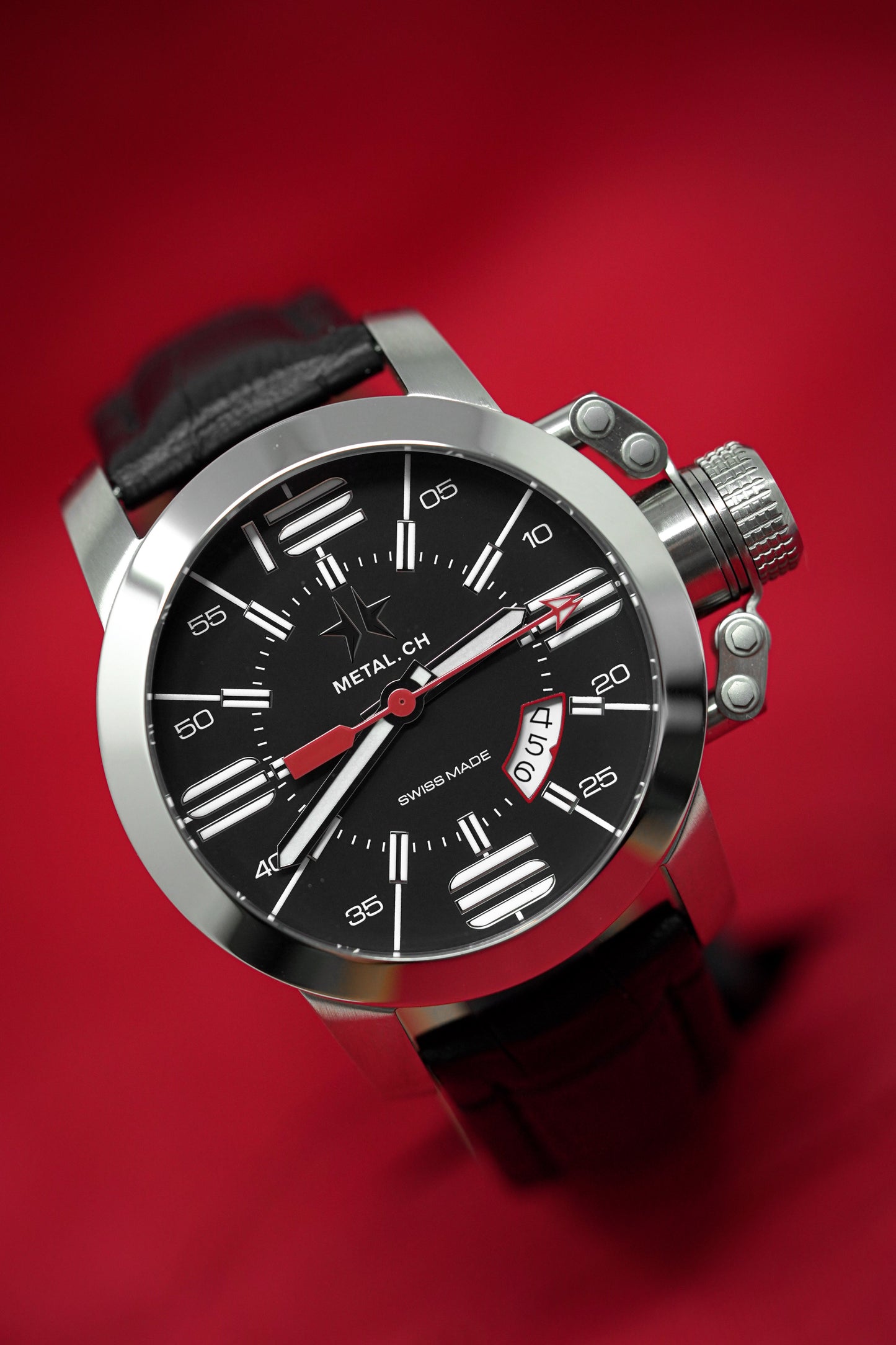 Metal.ch Men's Watch 44mm Black 1120.44
