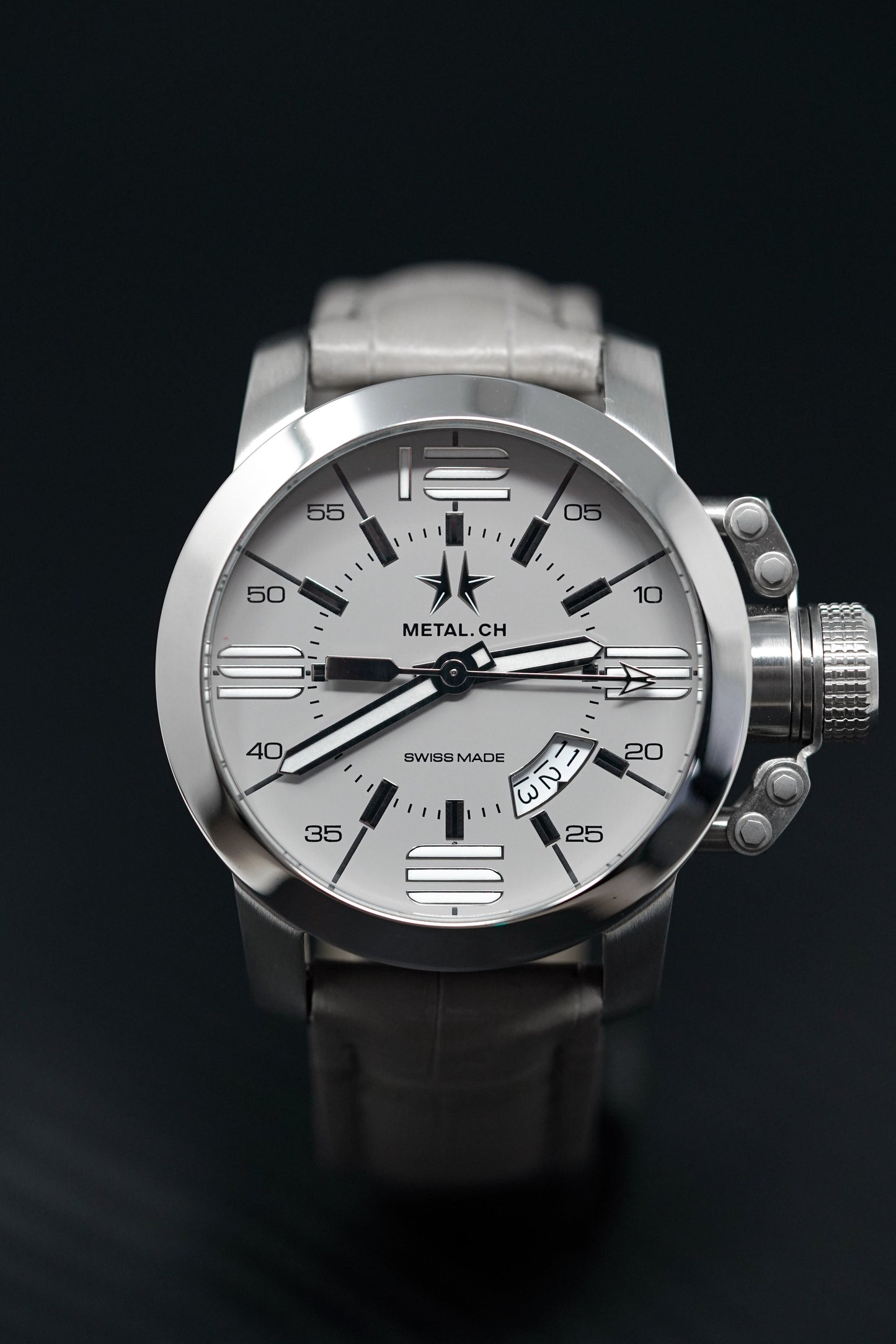 Metal.ch Men's Watch 44mm Grey/White 1132.44