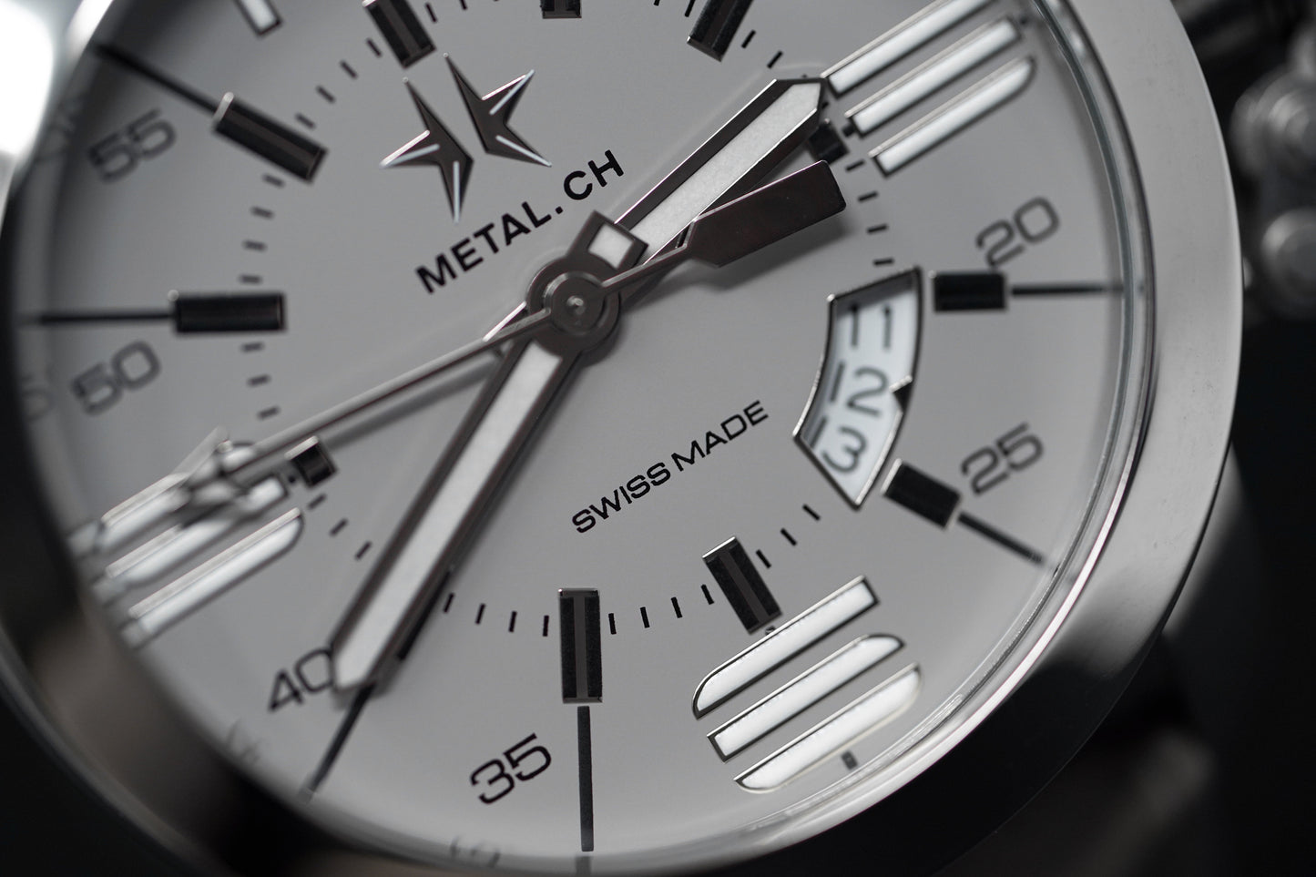 Metal.ch Men's Watch 44mm Grey/White 1132.44