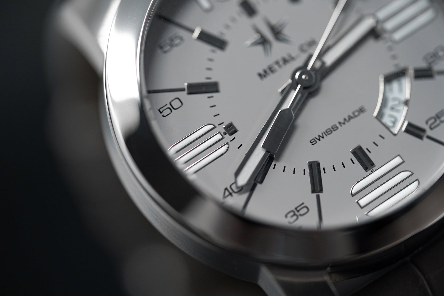 Metal.ch Men's Watch 44mm Grey/White 1132.44