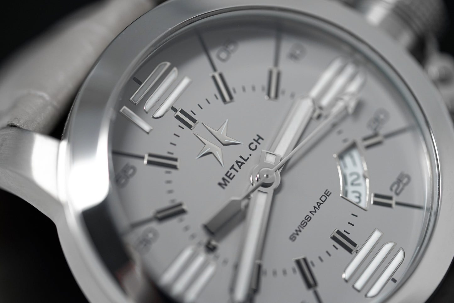Metal.ch Men's Watch 44mm Grey/White 1132.44