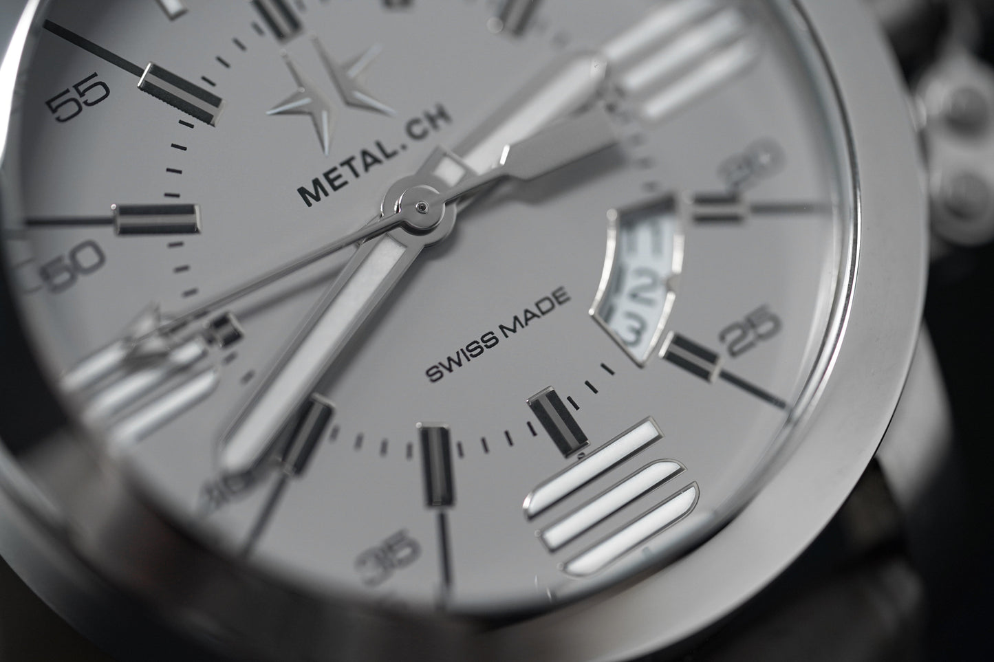 Metal.ch Men's Watch 44mm Grey/White 1132.44
