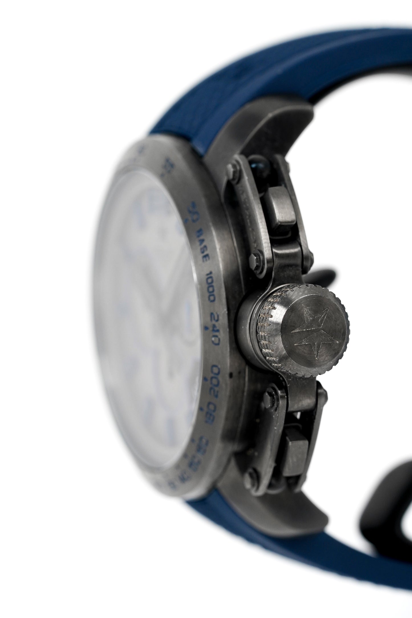 Metal.ch Men's Chronograph Watch Chronosport Collection 44MM Date Blue/Grey 4539.44