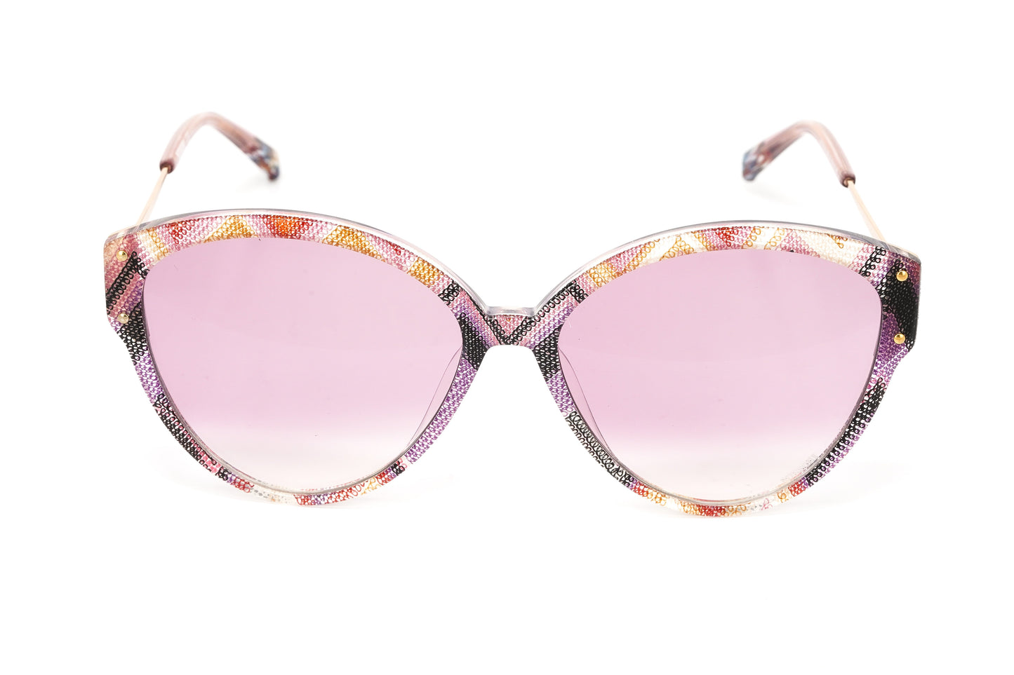 Missoni Women's Sunglasses Cat Eye Pattern Pink MIS 0004/S OBL