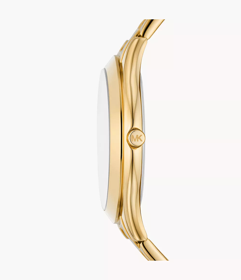 Michael Kors Ladies Watch Slim Runway 42mm Gold MK4732