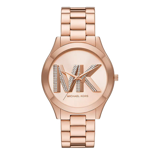 Michael Kors Ladies Watch Slim Runway 42mm Rose Gold MK4733