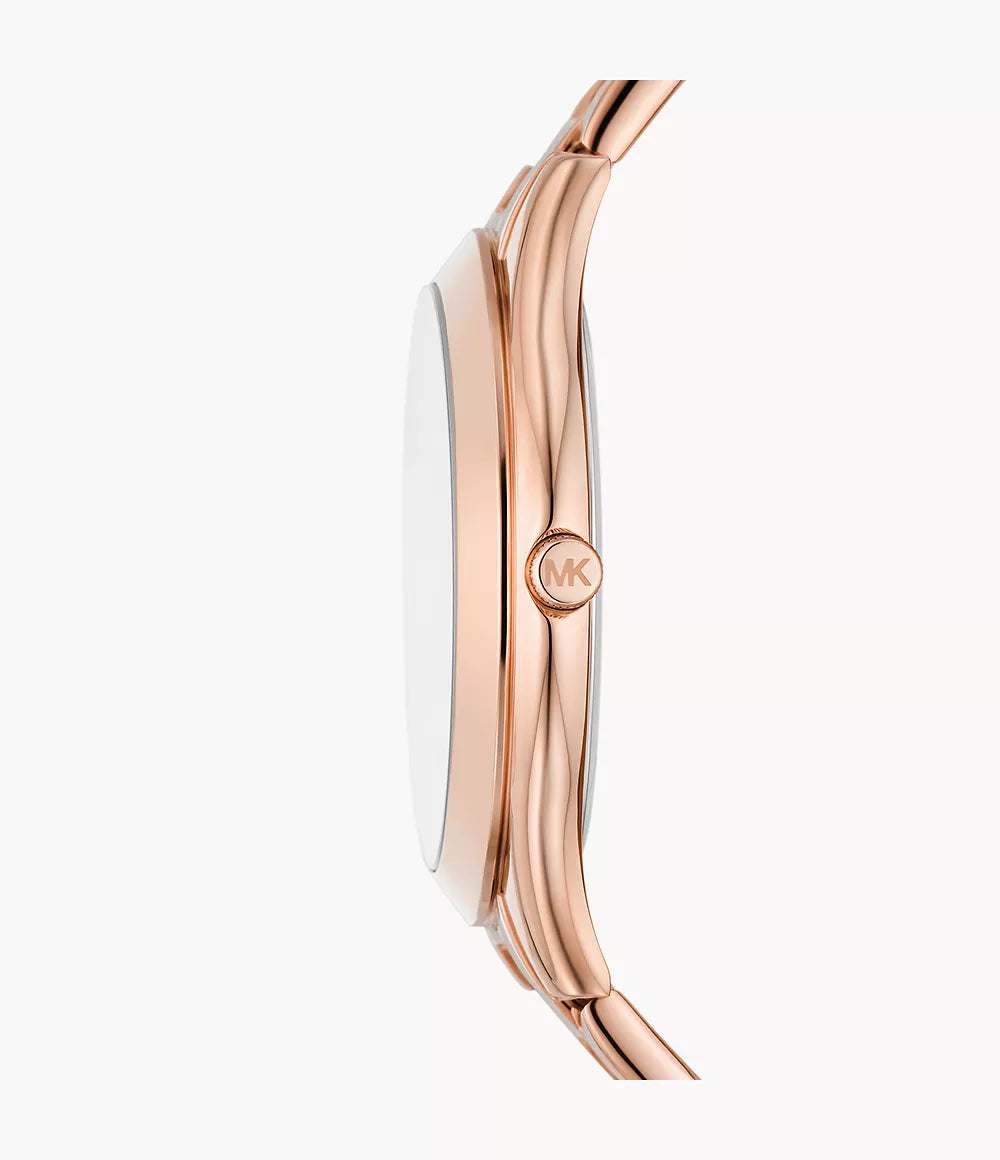 Michael Kors Ladies Watch Slim Runway 42mm Rose Gold MK4733