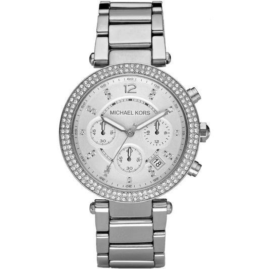 Michael Kors Silver Parker 39mm Chronograph Ladies Watch MK5353