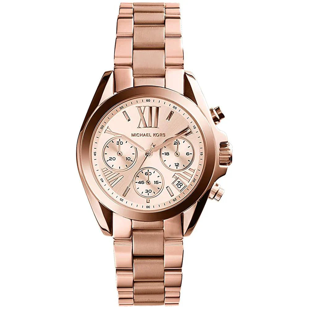 Michael Kors Watch 38mm Rose Gold Bradshaw Chronograph MK5799