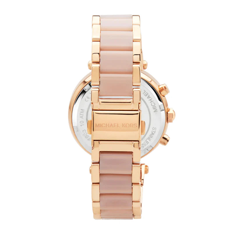 Michael Kors 39mm Rose Gold Parker Chronograph Ladies Watch MK5896