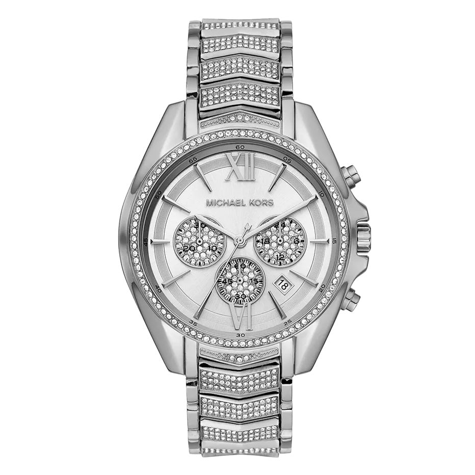 Michael Kors Ladies Watch Whitney Chronograph 44mm Silver MK6728