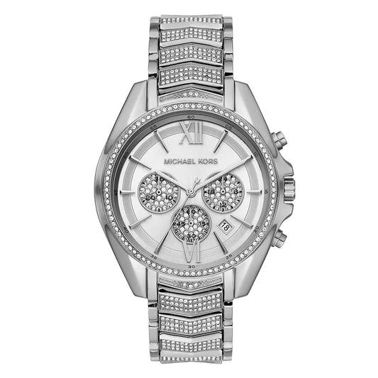 Michael Kors Ladies Watch Whitney Chronograph 44mm Silver MK6728