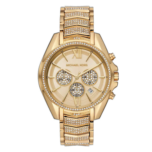 Michael Kors Ladies Watch Whitney Chronograph 44mm Gold MK6729