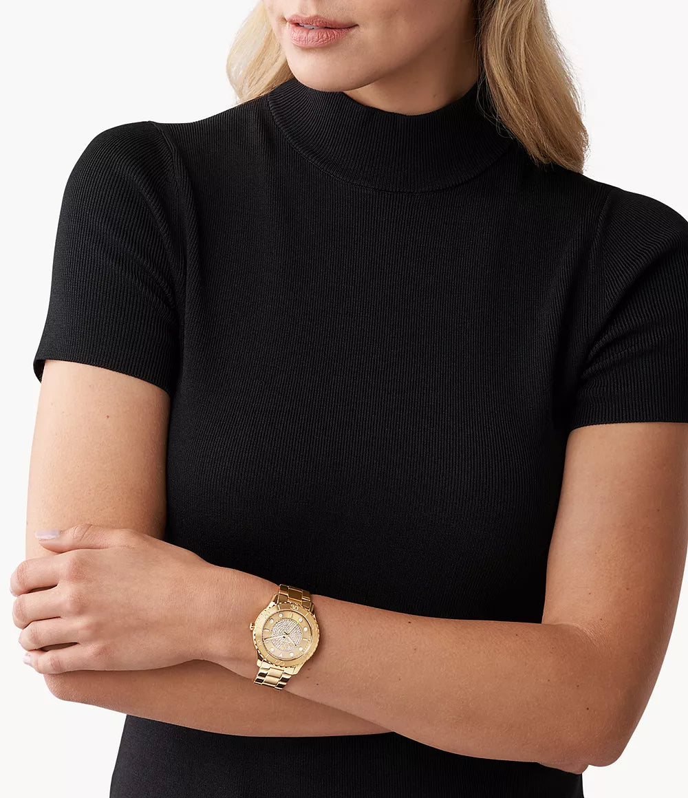 Michael Kors Ladies Watch Runway 40mm Gold MK6911