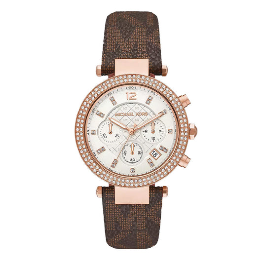 Michael Kors Ladies Watch Parker Chronograph 39mm Gold Rose MK6917