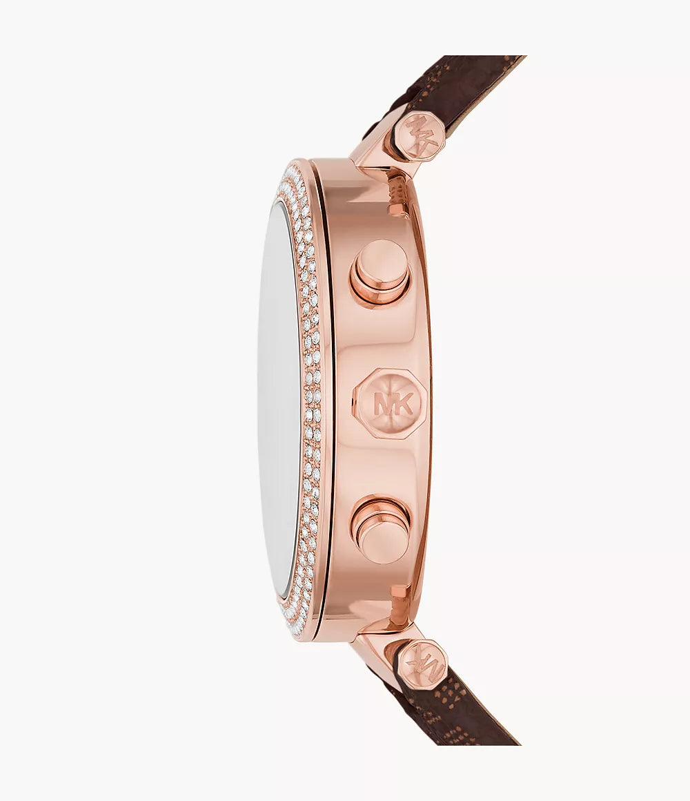 Michael Kors Ladies Watch Parker Chronograph 39mm Gold Rose MK6917