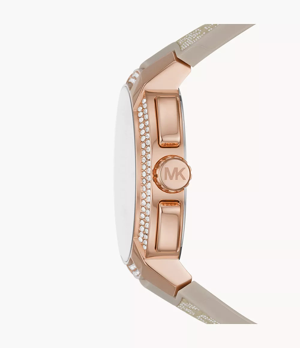 Michael Kors Ladies Watch Sidney Multifunction 42mm Rose Gold Grey MK6949