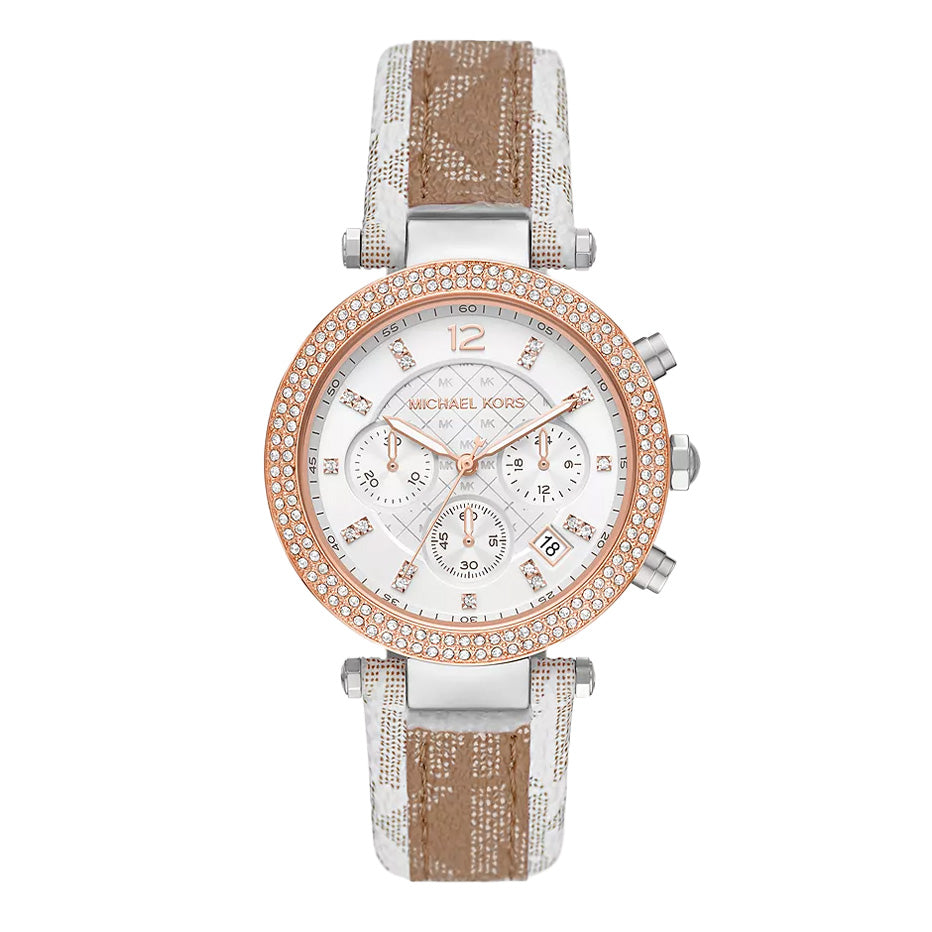 Michael Kors Ladies Watch Parker Chronograph 39mm Gold Rose MK6950