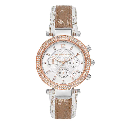 Michael Kors Ladies Watch Parker Chronograph 39mm Gold Rose MK6950