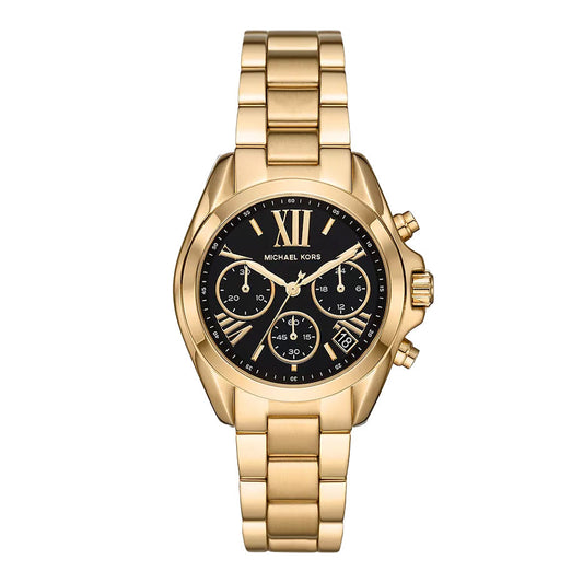 Michael Kors Ladies Watch Bradshaw Chronograph 36mm Black Gold MK6959