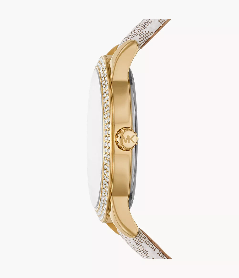 Michael Kors Ladies Watch Tibby 40mm Gold White MK6967
